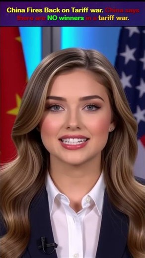 China Fires Back on tariff war. China says there are NO winners in a tariff war.