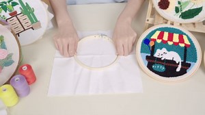 Caydo 6 Pieces 8 Inch Embroidery Hoop with Metal Screw, Round Embroidery Hoops Set, Adjustable Bamboo Cross Stitch Hoop Ring, Embroidery Frames for Art Craft Sewing, Home Ornaments