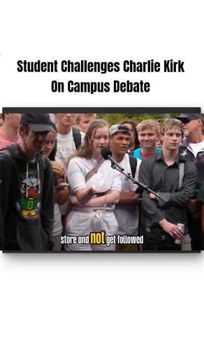Student Challenges Charlie Kirk On Campus Debate