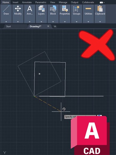 استخدام Rotate Reference في الاتوكاد: دليل شامل