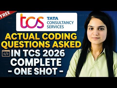 TCS 2026 All Shifts Actual Coding Questions One Shot | Can You Solve This?