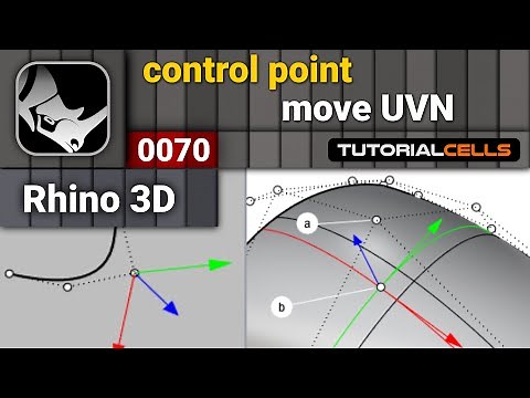 0070. move UVN ( move control point U, V, normal direction ) in rhino