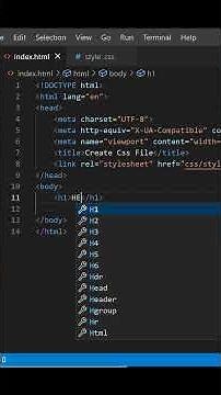 Create CSS file in HTML