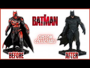 McFarlane Toys The Batman 12inch Statue Makeover- CHRIS CUSTOM COLLECTABLES