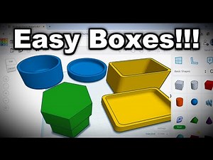 Tinkercad Design Tutorial! Simple Boxes! 3D Modeling!