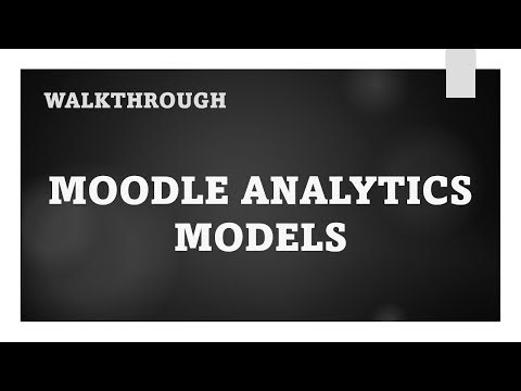 Moodle Analytics Models
