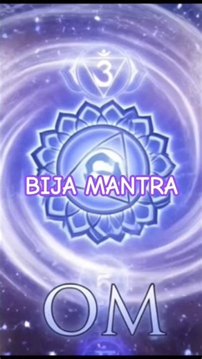 PODEROSO BIJA MANTRA OM: Despierta tu intuición y calma tu mente 💜👁️ #shorts