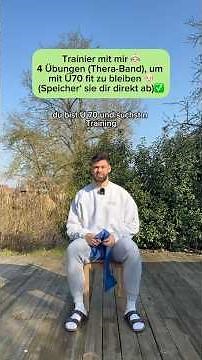 4 Thera-Band-Übungen für Senioren im Sitzen 👵🏻👴🏻 #seniorenfitness #sturzprävention