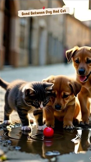 Dog and Cat Bond Like Real Siblings #dogandcat #dog #viralvideo