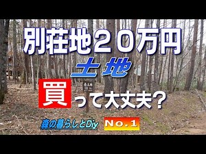 【No 1】60歳からの挑戦!!定年後にセルフビルドでログハウスを建てる/別荘地20万円　買って大丈夫?