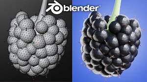 Blender Blackberry With Geometry Nodes | HD Tutorial | BlenderNation Bazaar