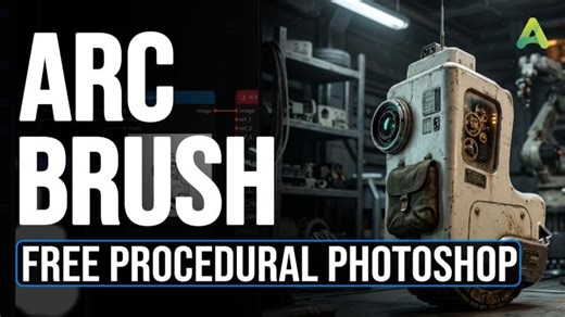 Arc Brush - Free Powerful Procedural Photoshop For All! | Thor Vector Graphics