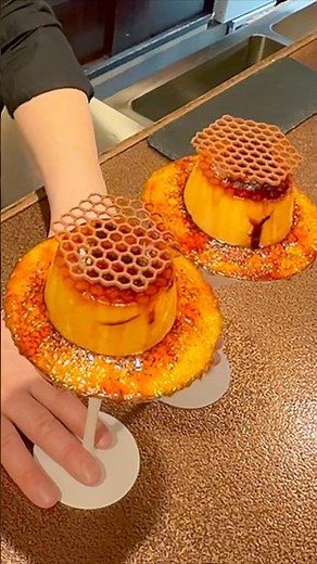 Best custard pudding dessert shop in Japan?! Perfect skill of making delicious pudding! #shorts