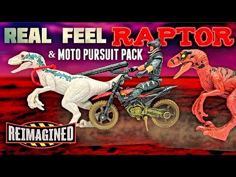 Mattel Jurassic World Reimagined Real Feel Velociraptors & Owen Grady Moto Pursuit Pack Review!!!