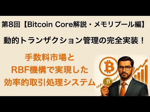 💻第8回【Bitcoin Core解説・メモリプール編】動的トランザクション管理の完全実装！手数料市場とRBF機構で実現した効率的取引処理システム