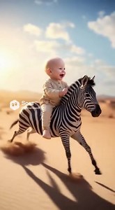 16 reactions | Baby having fun riding a zebra! | Wesley Williams | Facebook