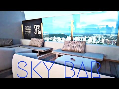 The Best bar in Cartagena Colombia 🇨🇴 Sky Bar 51 A Hidden gem in Boca Grande #CTG