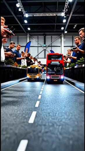 Miniature Bus Expo! RC Bus Convoy in Action 🚍 #rcbus. #shorts #foryou