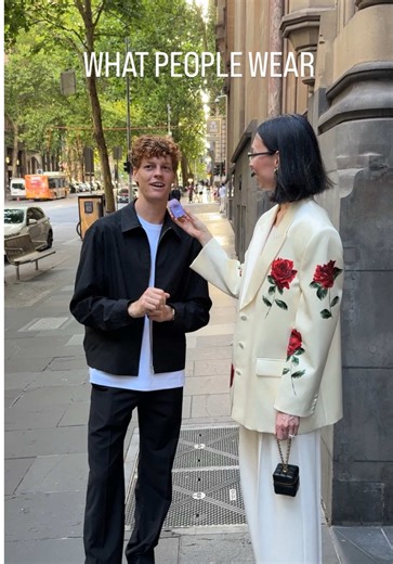 What people wear in Melbourne with stylish Jannik Sinner #guccilafamiglia #whatpeoplearewearing #melbourne #streetstyle #voxpop