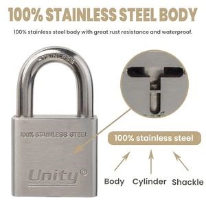 [Hot Item] 100% Stainless Steel Padlock Marine Lock Weatherproof for Sea Boat