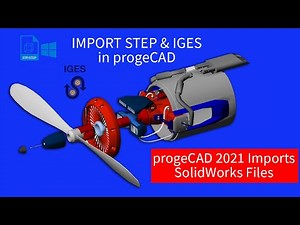 Import STEP and IGES files in progeCAD