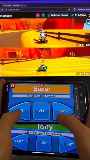 Multiplayer GAMING Website with mobile as controller!! 🔥🤯 #gaming #gamer #ps5 #xbox #shorts