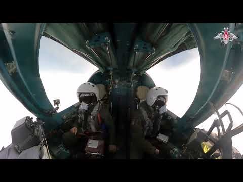 Russian Su-34 Takeoff, Cockpit View, and Landing