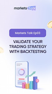 Validate Your Trading Strategy with Backtesting 🎙️ #MarketsTalk Ep3 🔗 https://youtu.be/DzpBSxf_L5U Learn the essential steps to define your trading strategy for effective backtesting. Understand the importance of clear rules for entering and exiting trades. #TradingRules #StrategyDefinition #BacktestingGuide #tradingforbeginners #tradingforexonline #tradingpodcast #tradinganalysis #stocksforbeginners #stockmarketforbeginners | Markets.com