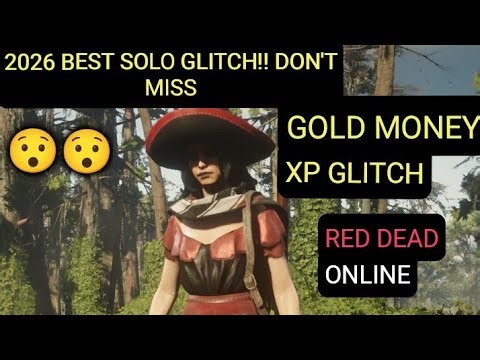 *2026 BEST SOLO GLITCH* INSANE GOLD MONEY XP GLITCH - RDR2 ONLINE - RED DEAD ONLINE