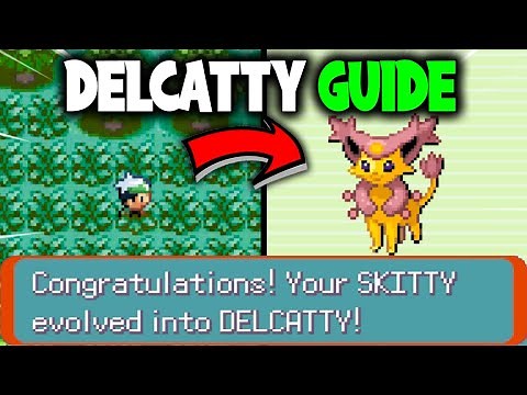 HOW TO EVOLVE SKITTY INTO DELCATTY ON POKEMON EMERALD