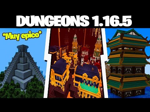 🏰15 MODS de DUNGEONS, ESTRUCTURAS, FORTALEZAS para Minecraft 1.16.5🔥Ciudades,Casas, Mazmorras y mas!