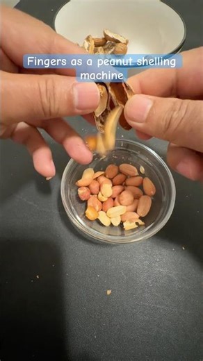 Fingers as a peanut shelling machine #asmr #shorts #relaxing