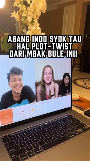 INDONESIAN GUY SHOCKED BY PLOT-TWIST FROM FOREIGN GIRL 😱🤣 #foreignreaction #shorts #viralvideo