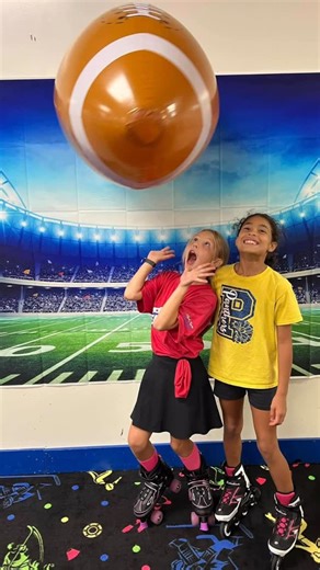 Skate City Belleville on Instagram: "🏈 GAME DAY ENERGY STARTS HERE! Tomorrow, Feb 8 — bring the fam & bring the hype 💥 🛼 Skate • 🏈 Play • 💃 Dance Football trivia, TD dance contest & Photo Booth 📸 Rock your team jersey = FREE HOT DOG 🌭🔥 12-2pm, 2-4pm, 4-6pm sessions."