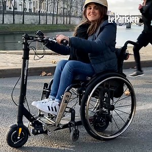 357K views · 196 reactions | "Là, on est dans l'inclusion, on revient dans le monde" Depuis quelques mois, Régis, paraplégique depuis 30 ans, expérimente un système qui lui permet d’adapter son fauteuil roulant à une trottinette électrique, facilement, en quelques minutes. | Le Parisien 95 - Val d'Oise | Facebook