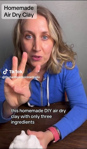 Homemade Air Dry Clay Recipe with Simple Ingredients