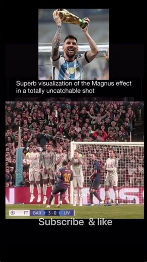 ⚽ The Magnus Effect: Why Football Free Kicks Curve! 🤯 #Shorts