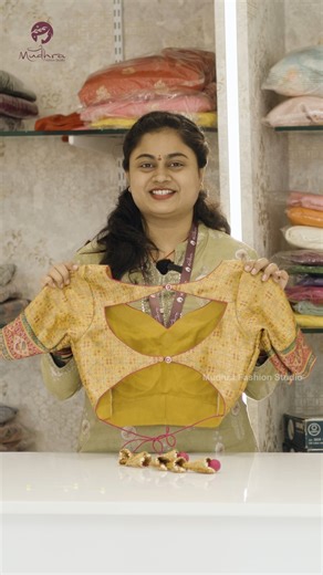 Trending backless blouse designs | latest blouse design collections . . . . #blouses #blousedesign #reel #shopping ##stitching #ootd #instagood #instamood #MudhraFashionStudio #latest #viralpost2025シ | Mudhra Fashion Studio