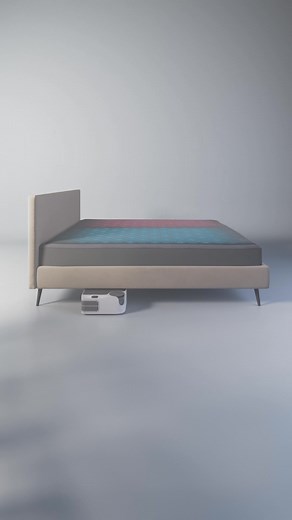 Chilipad cools or warms your bed using water-based technology — giving you precise control from 55° to 115°. Luxury sleep, fully personalized. | Chilipad by Sleepme