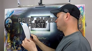 Airbrush Surface Prep Strengthen Heavy Paper Before Painting