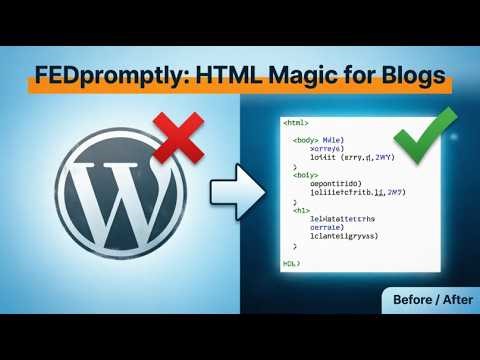 FEDpromptly: Add interactive HTML to your blog without touching WordPress