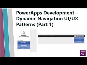 Canvas PowerApps Dynamic Navigation Tutorial - Part 1