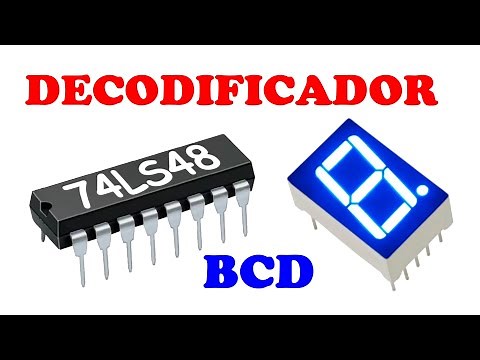Cómo conectar un decodificador de BCD a 7 segmentos 74LS48 (SIMULACIÓN EN PROTEUS)