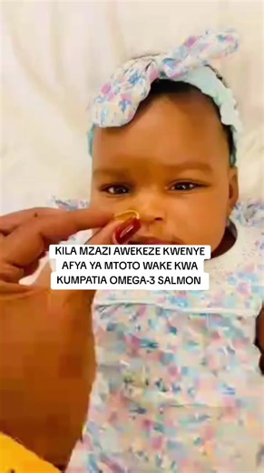Watoto wetu wanastahili akili nzuri, afya bora na ukuaji ulio kamili 💙 Je, unajua Omega-3 Salmon ni siri ya: ✔️ Ubongo makini na kumbukumbu nzuri ✔️ Mtoto kuongea na kuelewa haraka ✔️ Kinga imara dhidi ya magonjwa ✔️ Usingizi mzuri na utulivu ✔️ Ngozi laini na yenye afya ✔️ Ukuaji sahihi wa mwili (kukaa, kutambaa, kutembea) Usisubiri mtoto aanze kuonyesha changamoto… anza mapema kumpa lishe sahihi kwa ukuaji wake 💡 Chagua Omega-3 Salmon leo, mpe mtoto wako mwanzo bora wa maisha 🌱 📩 Nicheki n