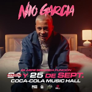 1.3K views | ¡Este concert va a estar ! Busca tus boletos HOY en Ticketera para Nio Garcia en el Coca-Cola Music Hall. #NoLimitConcerts | No Limit Entertainment | Facebook