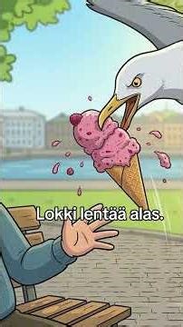 Learn Finnish with Stories | Matti ja lokki (A1) 🍦🦅