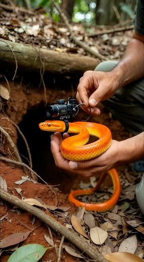 Snake POV: What It Sees Inside a Dark Underground Tunnel 🐍