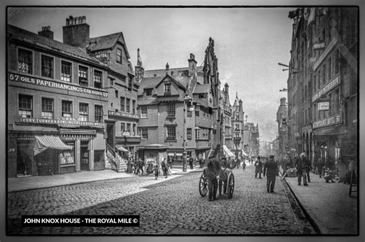 Historic Edinburgh Photograph C.1900 – John Knox House. Black & White or Colorized – Glass Plate Negative Print 8×12 Inches - Etsy Australia