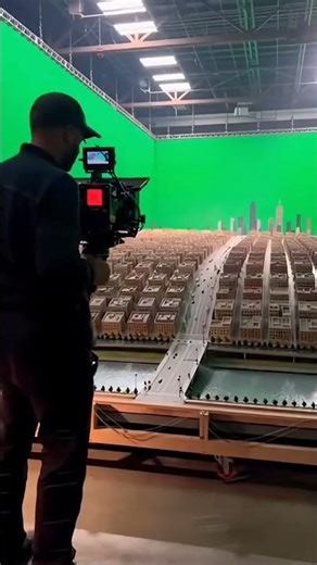 Inception Behind the Scenes: Maket Set Behind the City Destruction