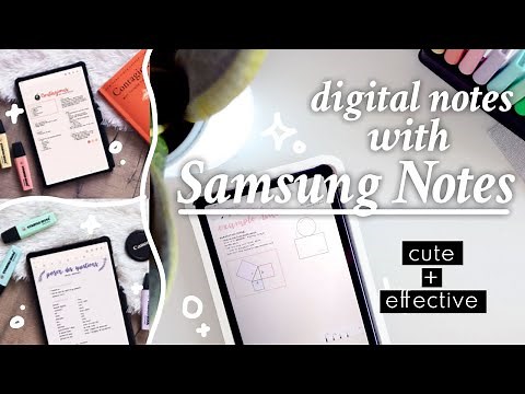 How to use Samsung Notes | aesthetic digital notes with Android | Samsung Galaxy Tab S6 Lite